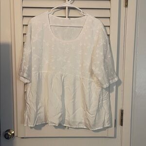 Elegant White Women's Top